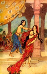 "O Calvário da Rainha Draupadi", 1913.