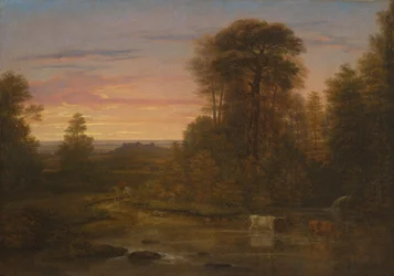 A Landscape after Sunset, c.1819 (óleo sobre tela)