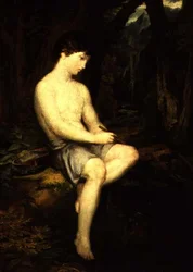 Rapaz Pastor Italiano, c.1821-23 (óleo sobre tela)