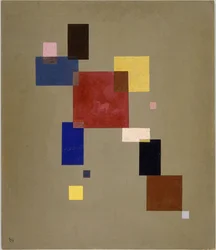 "13 rechtecke" (Treize rectangles) Peinture de Vassily Kandinsky (ou Wassily Kandinski ou Kandinskij