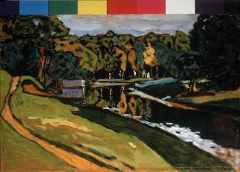 "Automne" Peinture de Vassily Kandinsky (ou Wassily Kandinski ou Kandinskij)