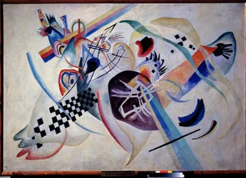 ""Composição N. 224. No Branco"" Pintura de Vassily Kandinsky (ou Wassily Kandinsky ou Kandinskyj