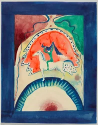 Projecto para a capa do almanaque «Der Blaue Reiter»