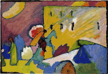 "" Estudo para improvisação 3 "" Pintura de Vassily Kandinsky