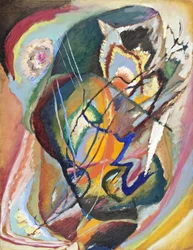 ""Improvisation Sans Tittare EEE"" (Improvisação sem título EEE) por Painter Day Wassily Kandinsky (Au Wassily Kandinsky Au Kandinsky
