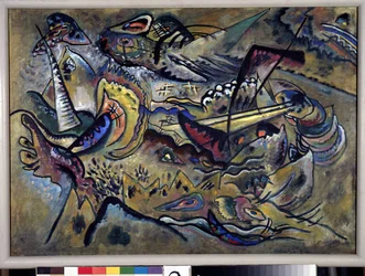 "Le Sud" (do Sul) Peinture de Vassily Kandinsky (ou Wassily Kandinski ou Kandinskij)