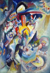 Pintura "Moscou II" de Vassily Kandinsky (ou Wassily Kandinski ou Kandinskij