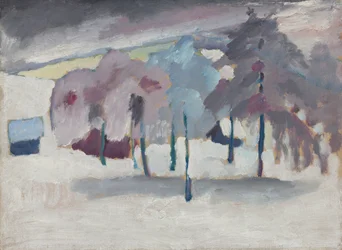 Murnau - árvores na neve