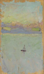 Barco à vela no mar