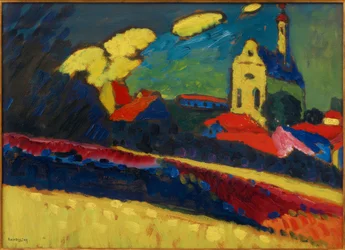 Estudo de Murnau - Paisagem com Igreja I
