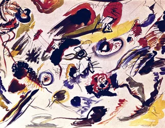 A primeira aguarela abstrata