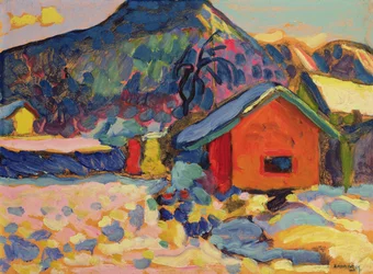 Estudo de Inverno com montanha, 1908