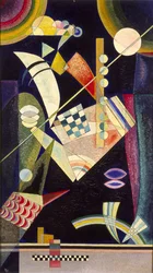 "Dureza afiada" Peinture de Vassily Kandinsky (ou Wassily Kandinski ou Kandinskij)