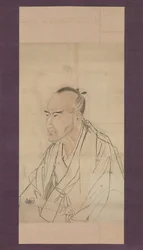Esboço para o Retrato de Tachihara Suiken, século XIX.