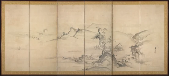 Oito vistas dos rios Xiao e Xiang, década de 1700.