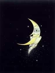 Saída à noite (lápis e lápis de cor sobre papel)