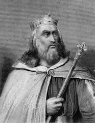 Rei Clotaire II dos Francos, século XIX.