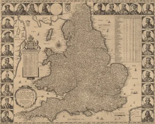 A New and Exact Mappe of England, 1644.