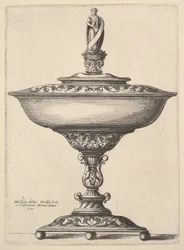 Uma xícara larga com pés esféricos, 1646.
