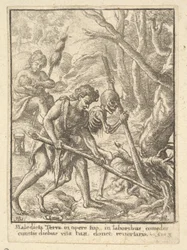 Adam Ploughing from the Dance of Death, 1651.