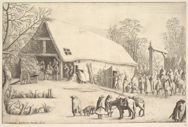 Adoração dos reis, depois de Augustin Braun, 1646.