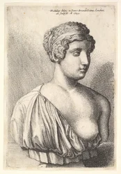 Busto antigo de uma mulher, 1645.