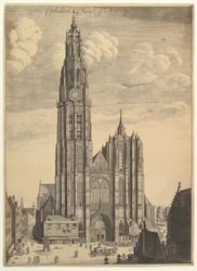 Catedral de Antuérpia Prospectvs Tvrris a catedral, 1649.