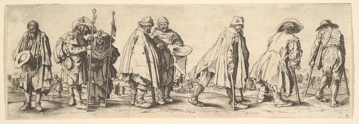 Oito mendigos, 1630.