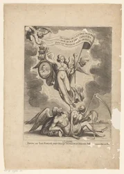 Faam overwint de tijd en de dood História da Entrada da Rainha Mãe do Rei Mais Cristão nas Províncias Unidas dos Países Baixos (título da série no objeto)