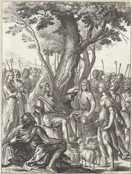 Pastor Meliboeus revê o jogo dos pastores Corydon e Thyrsis
Obras de Virgil (título da série)