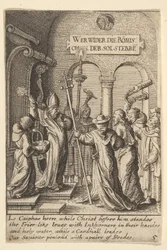 Jesus diante de Caifás, 1625-77.