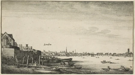 Londres vista do rio Tâmisa em Milford Staris abaixo da casa de Arundel