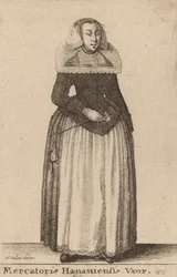 Mercantoris Hanauiensis Vxor.