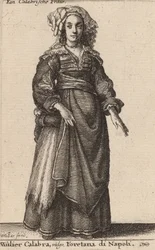 Mulier Calabra, Vulgo, Foretana de Nápoles.