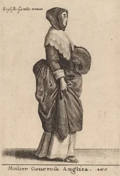 Mulier Generosa Anglica, 1642.
