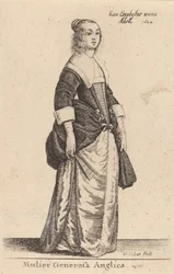 Mulier Generosa Anglica, 1644.