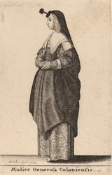 Mulier Generosa Coloniensis, 1643.
