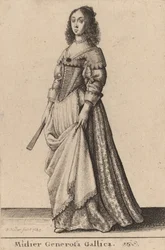 Mulier Generosa Gallica, 1643.