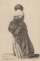 Uma nobre inglesa em vestido de inverno, 1643