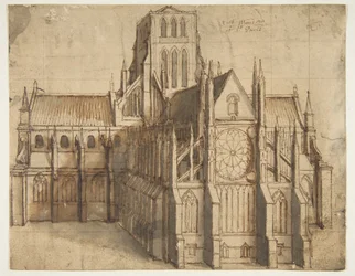 A antiga Catedral de São Paulo, Londres, vista do leste