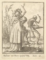 Velha, da Dança da Morte, 1651.