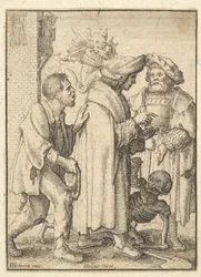 Homem Rico, da Dança da Morte, 1651.