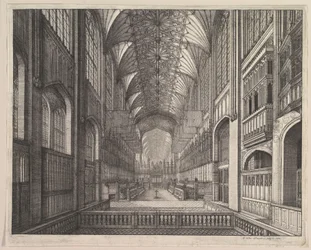 Coro da Capela de St. George, Windsor, 1663.