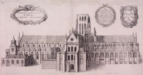 Catedral de São Paulo antiga, Londres, 1656