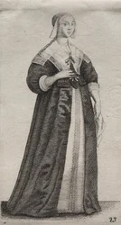 Os vários hábitos das mulheres inglesas, da nobreza às mulheres do campo ..., 1639.