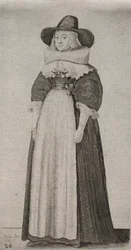Os vários hábitos das mulheres inglesas, da nobreza às mulheres do campo ..., 1640.