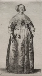 Os vários hábitos das mulheres inglesas, da nobreza às mulheres do campo ..., 1640.