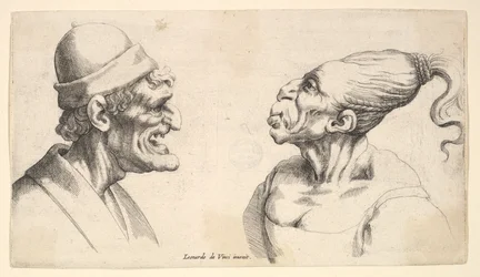 Duas cabeças deformadas, 1625-77.