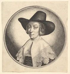 Mulher com chapéu de abas largas, 1642.