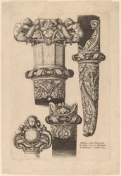 Ornamentação para uma adaga e bainha